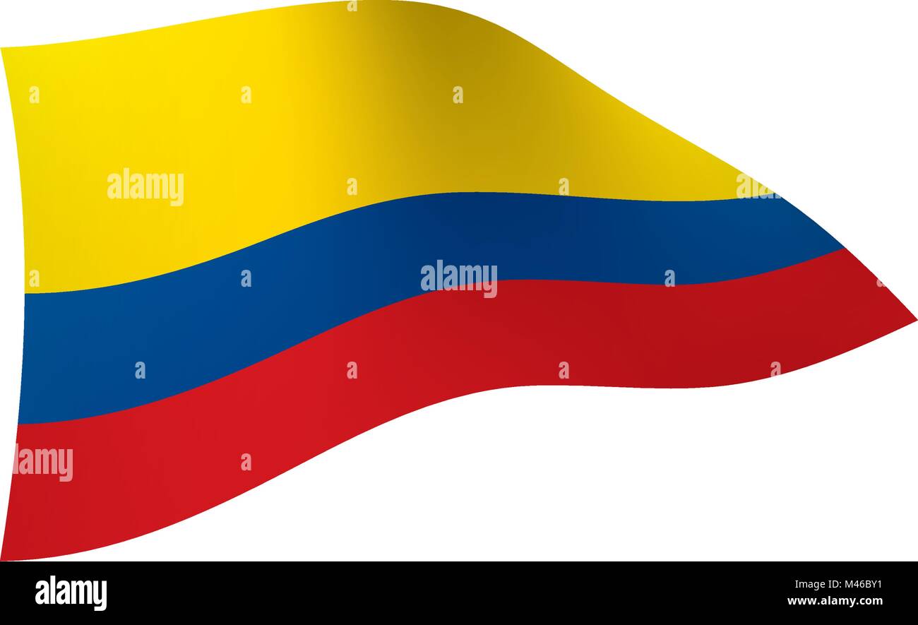 Colombie drapeau, vector illustration Illustration de Vecteur