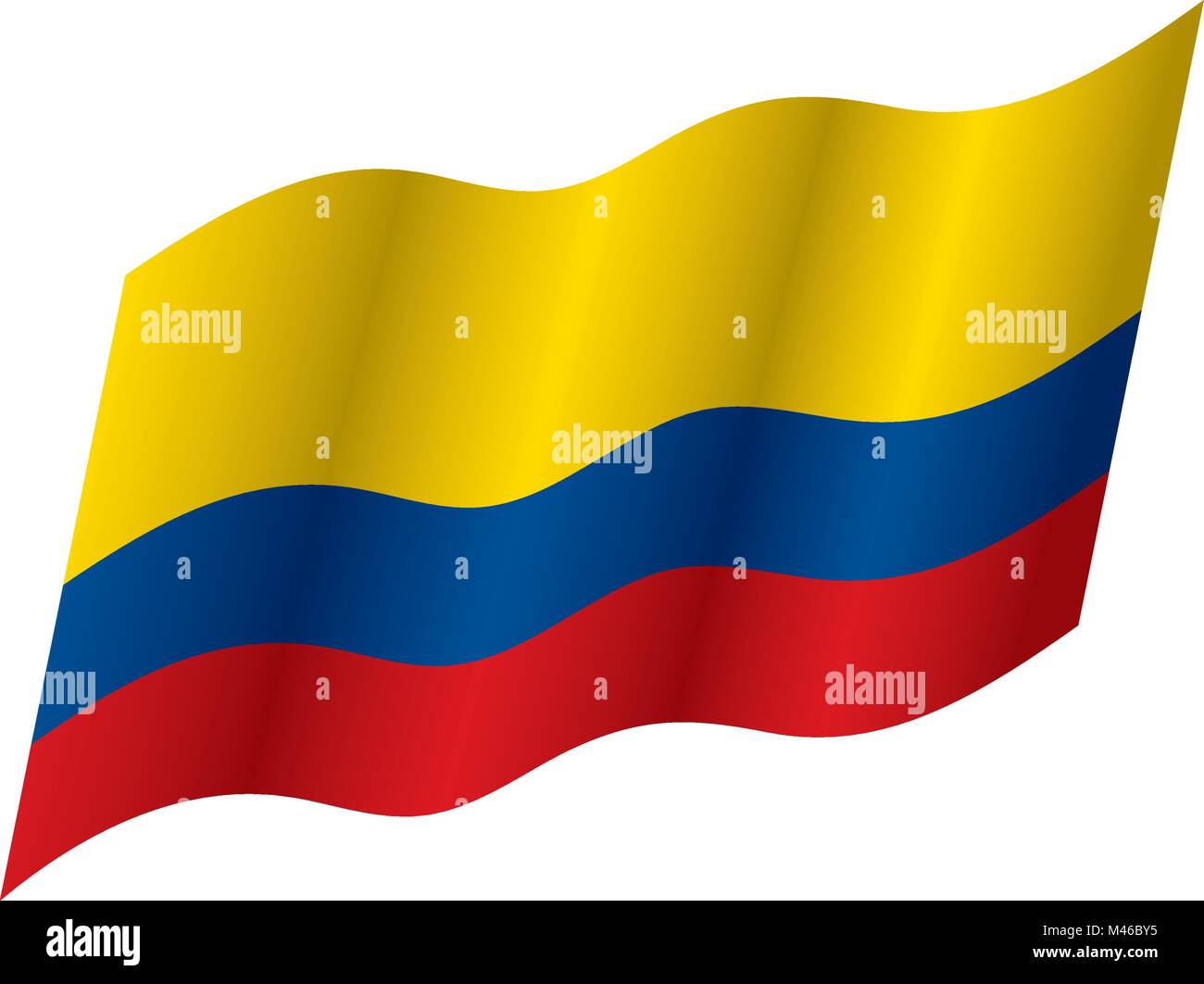 Colombie drapeau, vector illustration Illustration de Vecteur