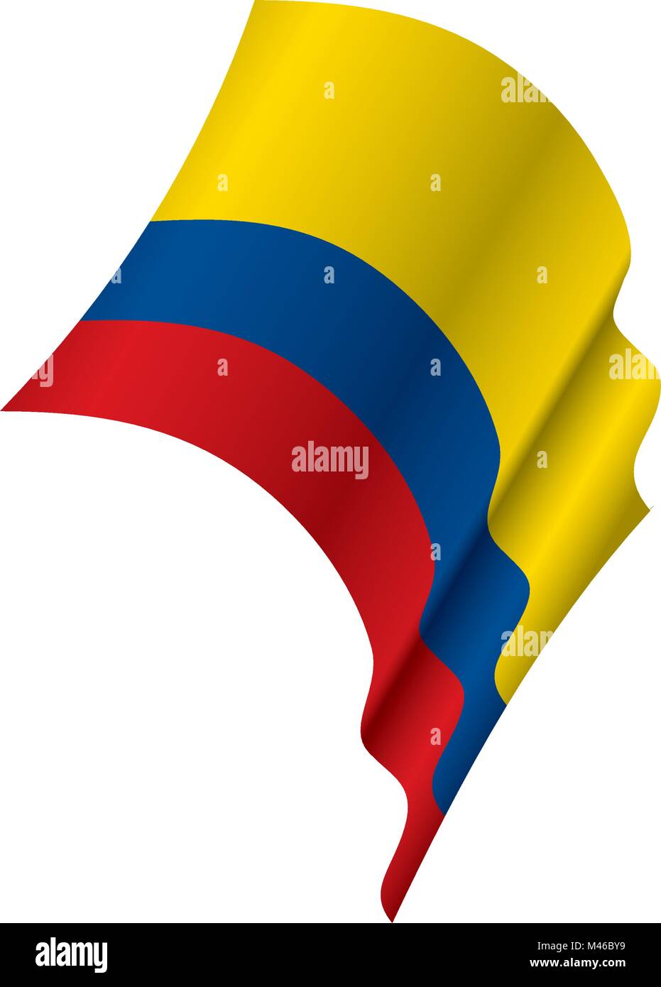 Colombie drapeau, vector illustration Illustration de Vecteur