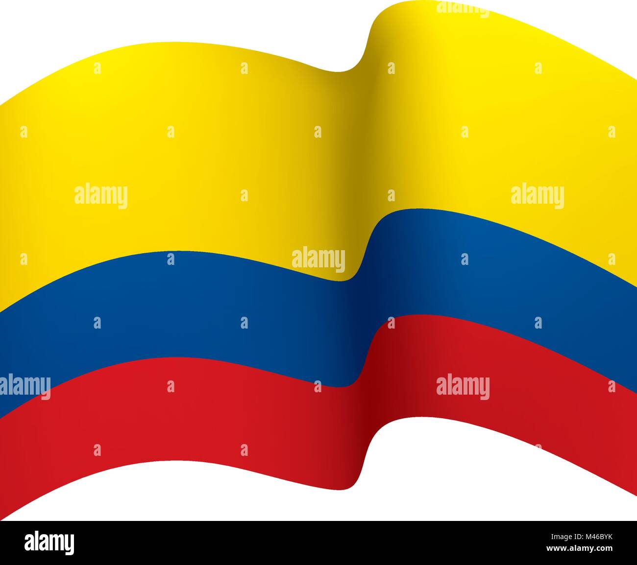 Colombie drapeau, vector illustration Illustration de Vecteur