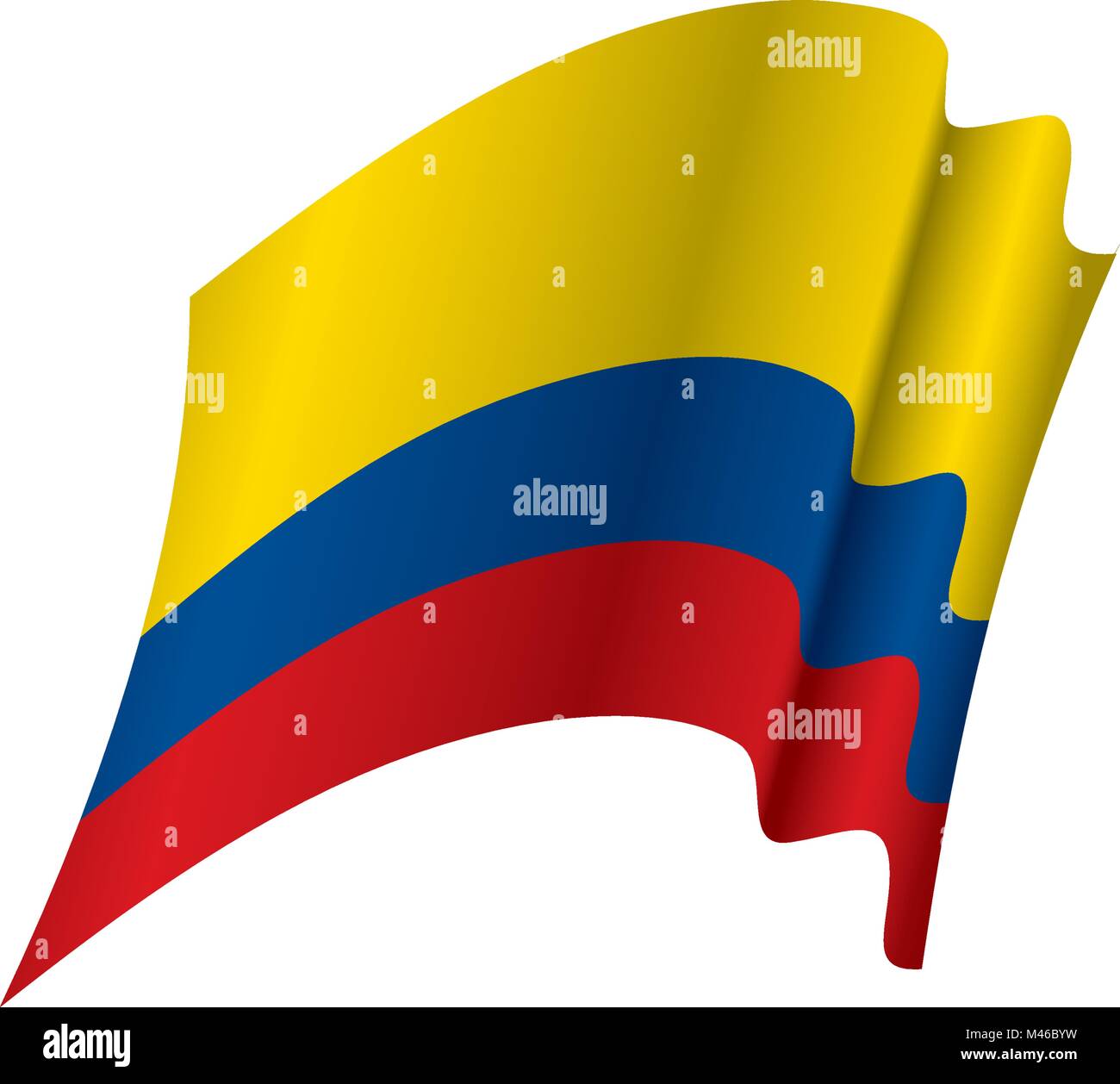 Colombie drapeau, vector illustration Illustration de Vecteur