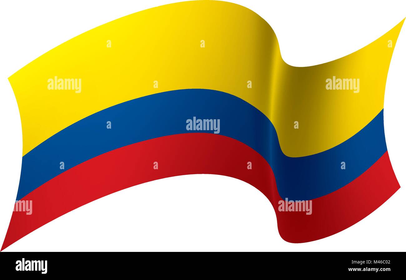 Colombie drapeau, vector illustration Illustration de Vecteur