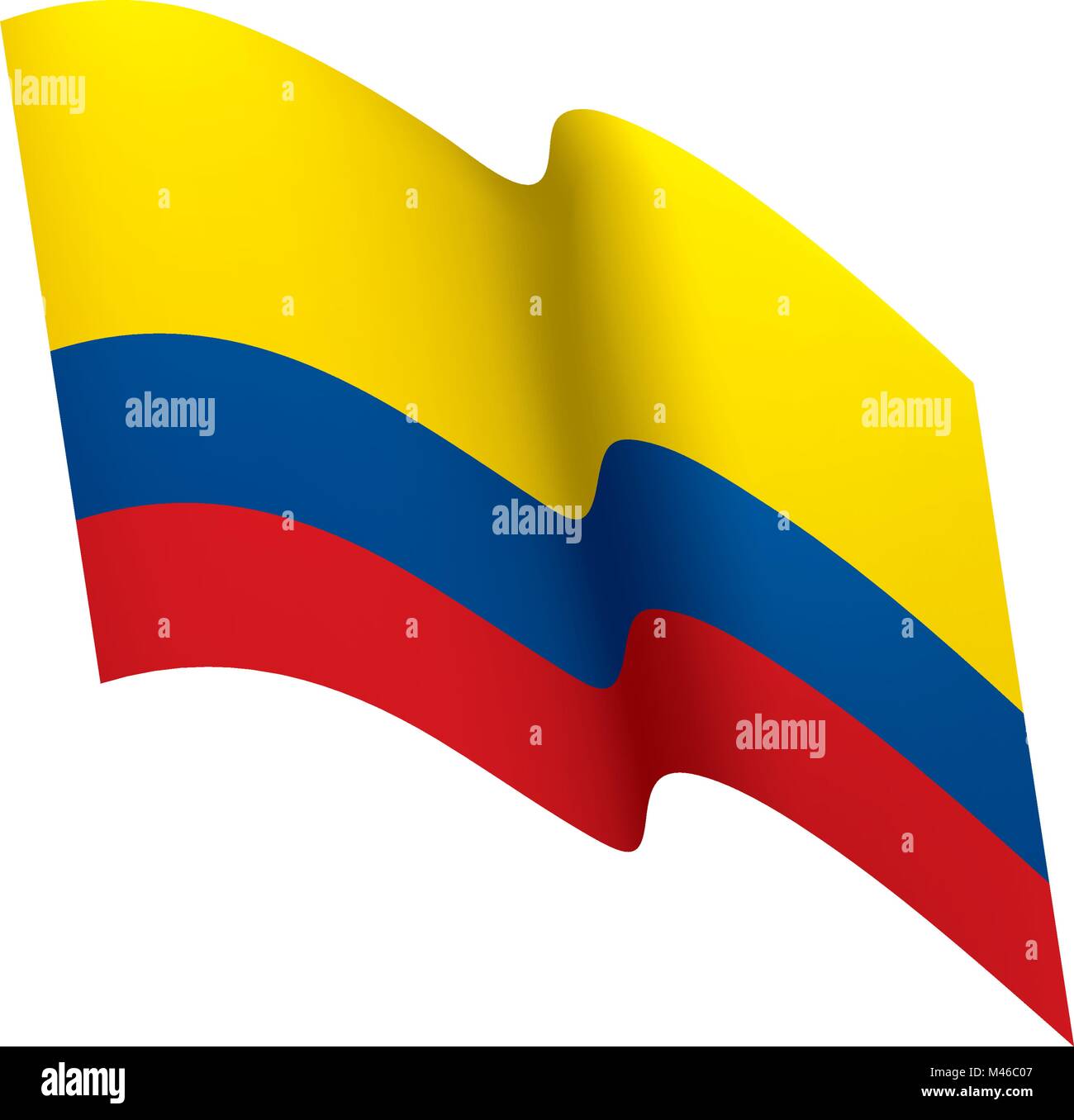 Colombie drapeau, vector illustration Illustration de Vecteur