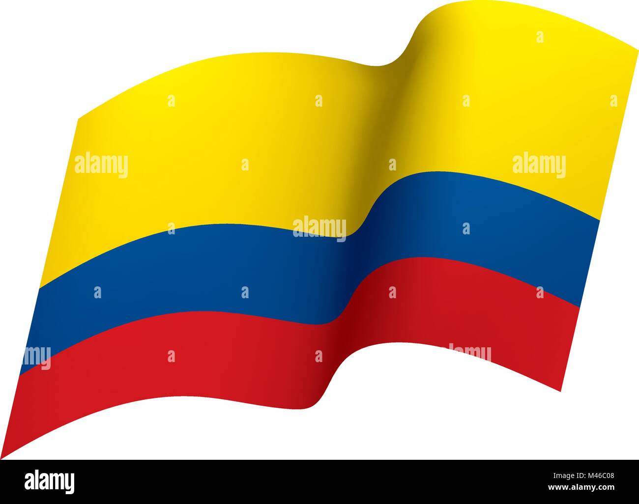 Colombie drapeau, vector illustration Illustration de Vecteur