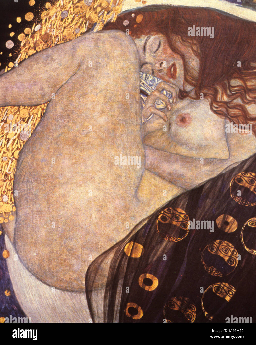 Gustav Klimt peinture, danae Banque D'Images