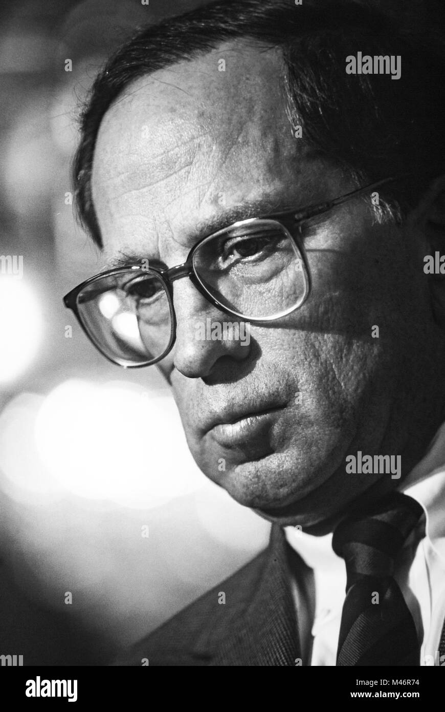 Le sénateur américain Sam Nunn, un démocrate de la Géorgie a été président de la Commission des forces armées du Sénat jusqu'à sa retraite de la vie politique en 1996. Banque D'Images