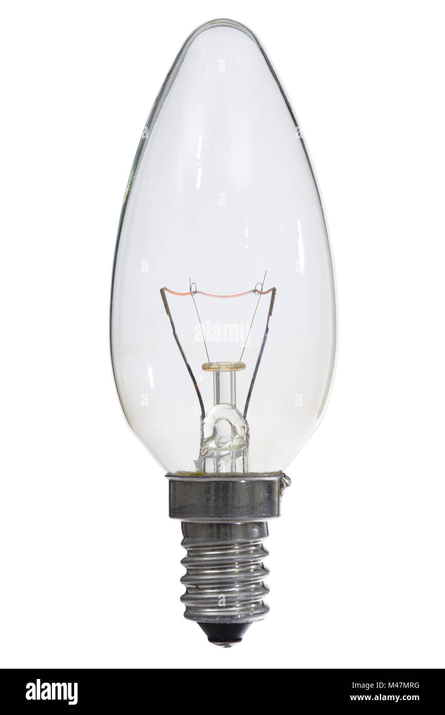 Témoin lumineux sur fond blanc, avec chemin de détourage Banque D'Images