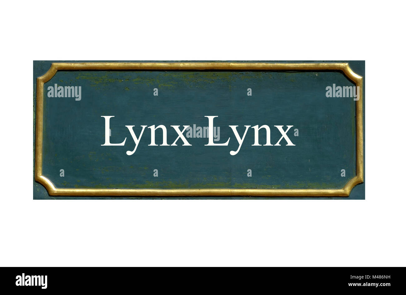 Shield lynx, Lynx lynx, espèce animale menacée Banque D'Images Shield lynx, Lynx lynx, espèce animale menacée Banque D'Images
