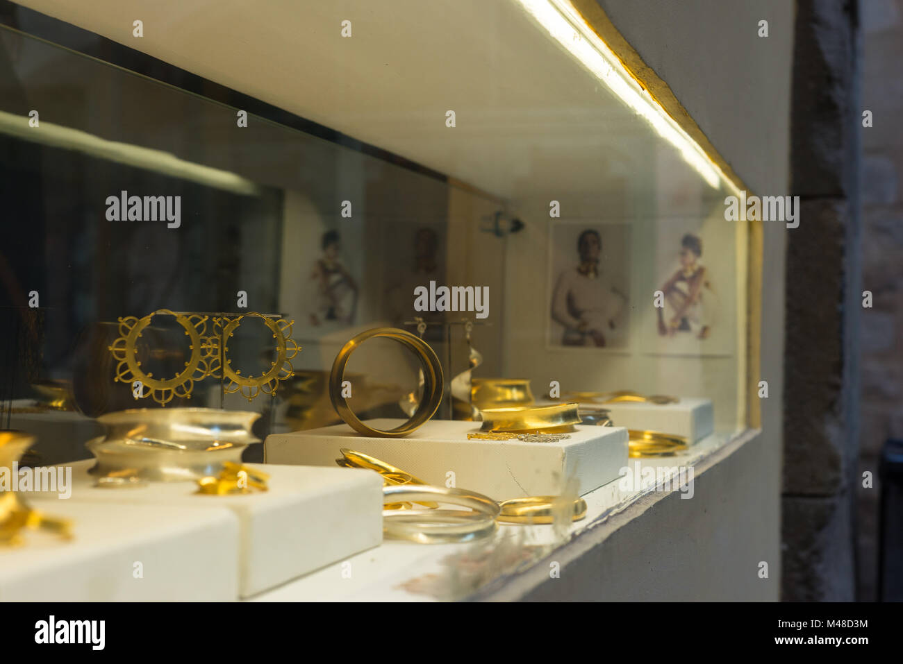 Bijoux dans la ville de Barcelone La Ribera Banque D'Images