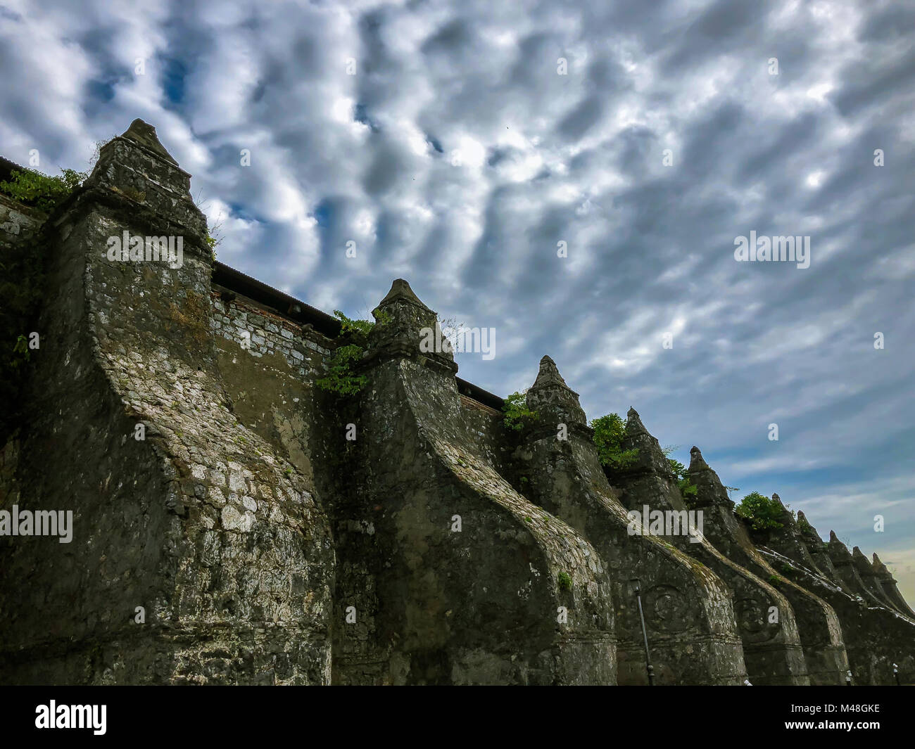 Église de Paoay Ilocos Norte, Philippines Banque D'Images