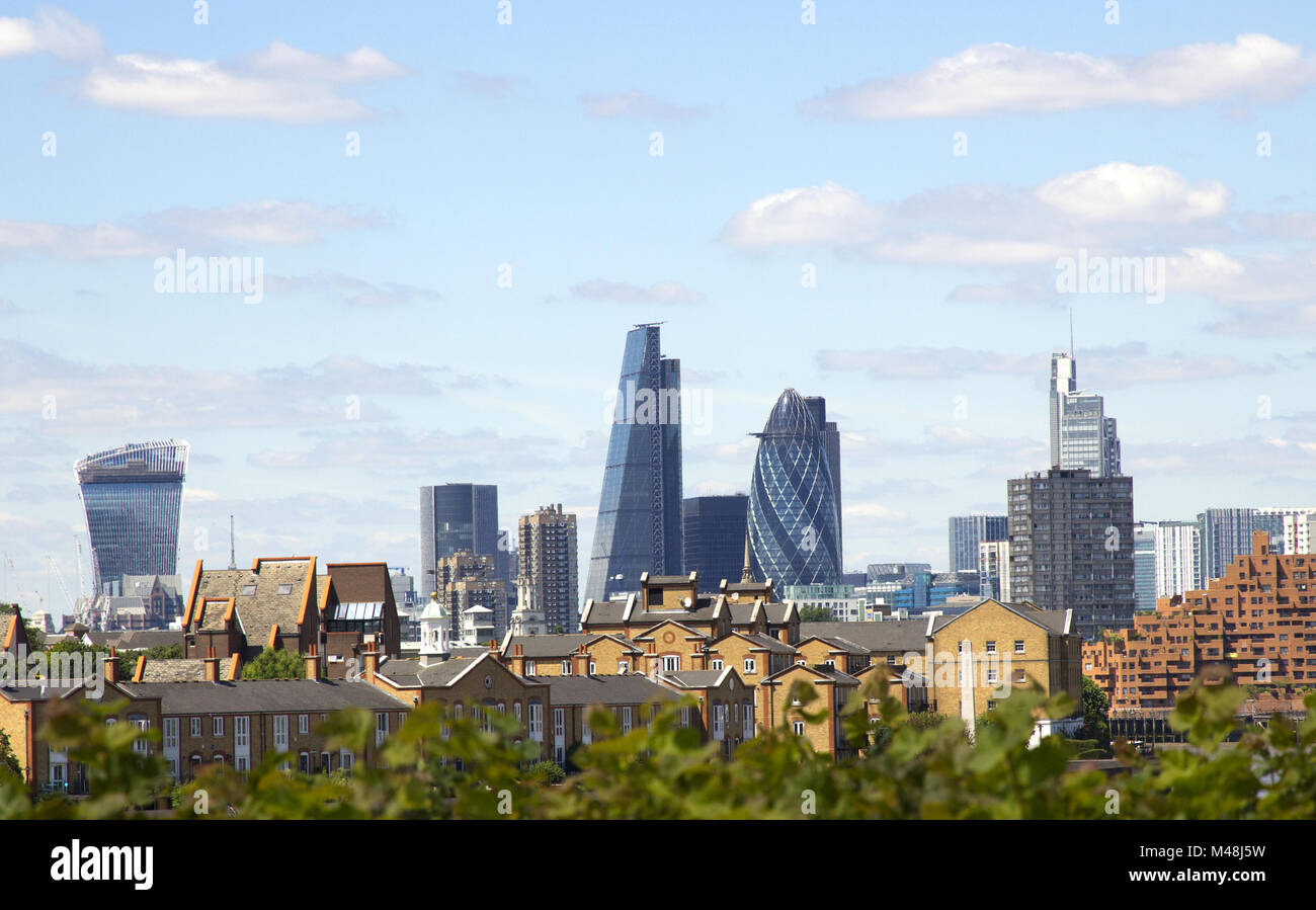 Le Gherkin, Cheesegrater Talike talkie et bâtiments Banque D'Images
