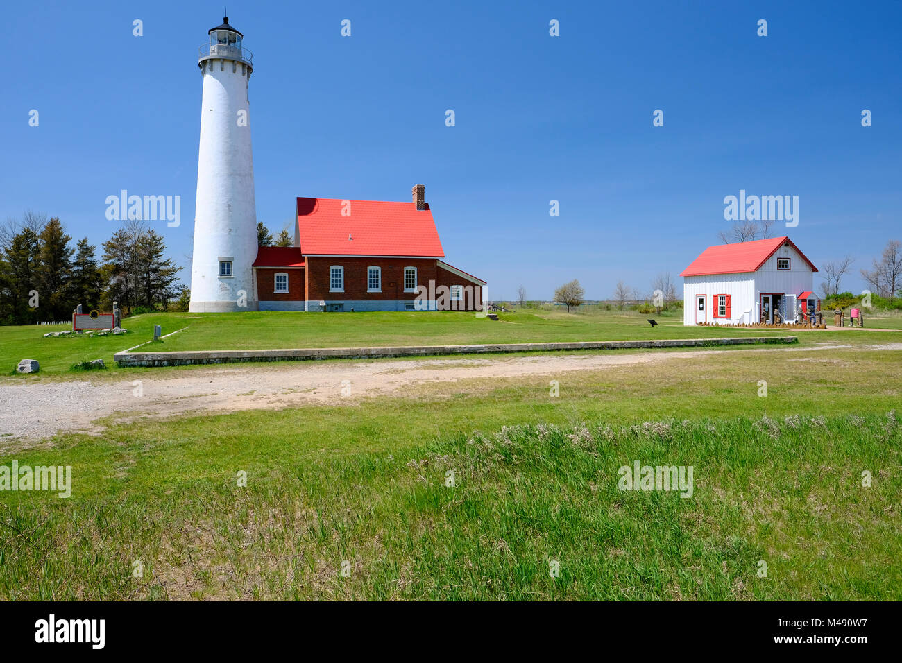 Tawas Point Lighthouse, construit en 1876 Banque D'Images