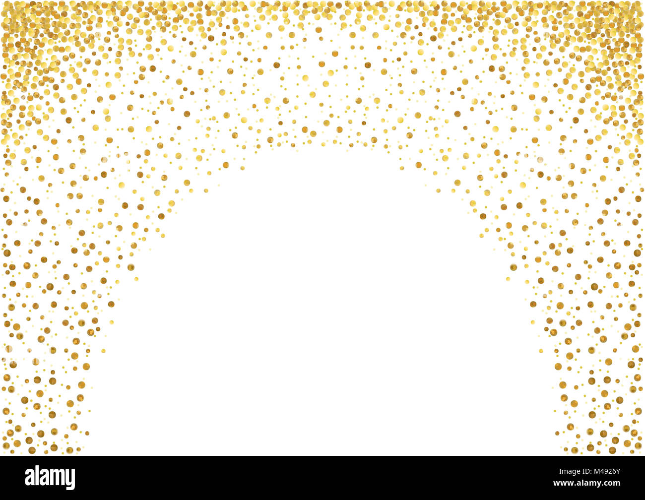 Points d'or fond peint Banque D'Images