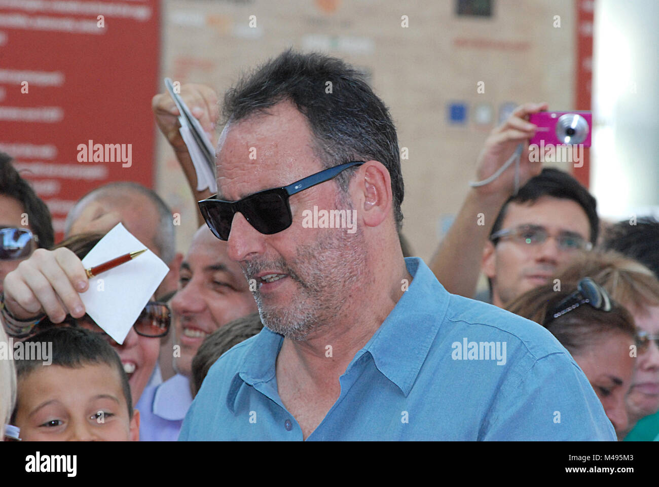 Giffoni, Sa, Italie - 21 juillet 2012 : Jean Reno à Giffoni Film Festival 2012 - le 21 juillet 2012 à Giffoni, Italie Banque D'Images