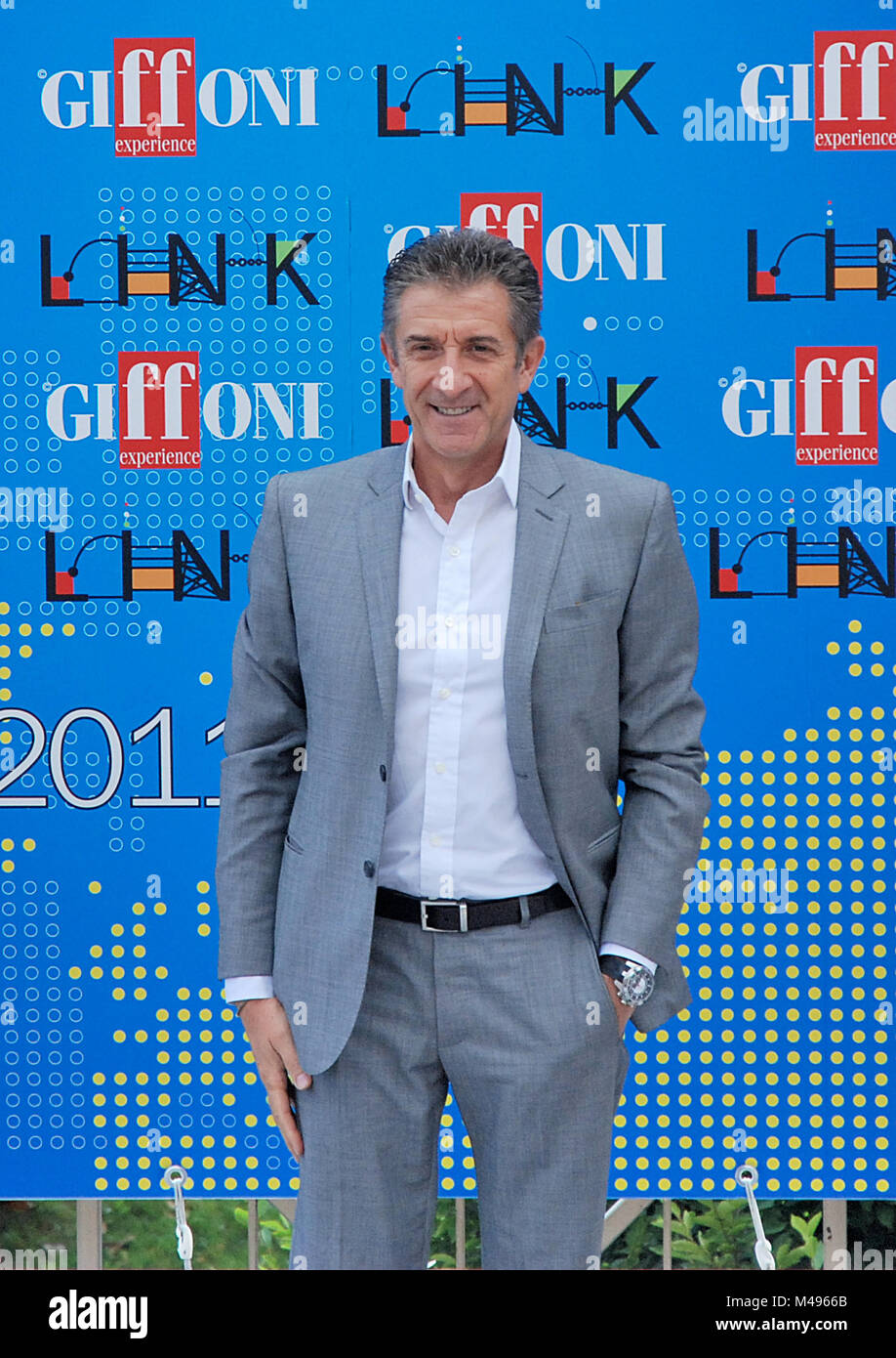 Giffoni, Sa, Italie - 16 juillet 2011 : Ezio Greggio à Giffoni Film Festival 2011 - le 16 juillet 2011 à Giffoni, Italie Banque D'Images