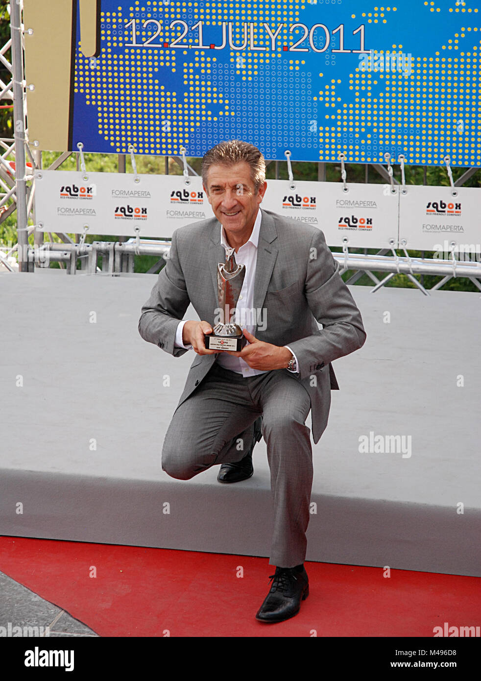 Giffoni, Sa, Italie - 16 juillet 2011 : Ezio Greggio à Giffoni Film Festival 2011 - le 16 juillet 2011 à Giffoni, Italie Banque D'Images