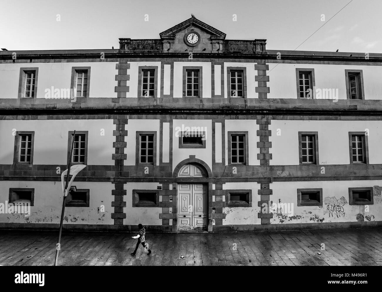 Un jour de pluie à l'extérieur du Musée de l'Masrcos - Vigo - Espagne Banque D'Images