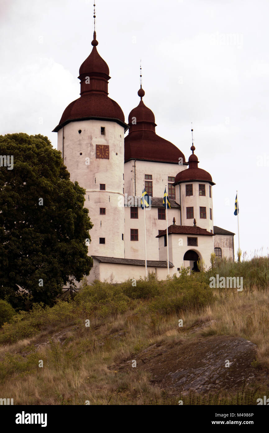 Schloss Läckö suis Vänern Voir en Suède Banque D'Images