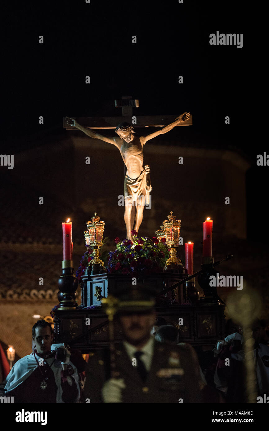 La Confrérie royale et pontificale de l'Esprit Saint, le saint Christ du culte et de la Sainte Vierge Marie Co-Redemptrix. Banque D'Images