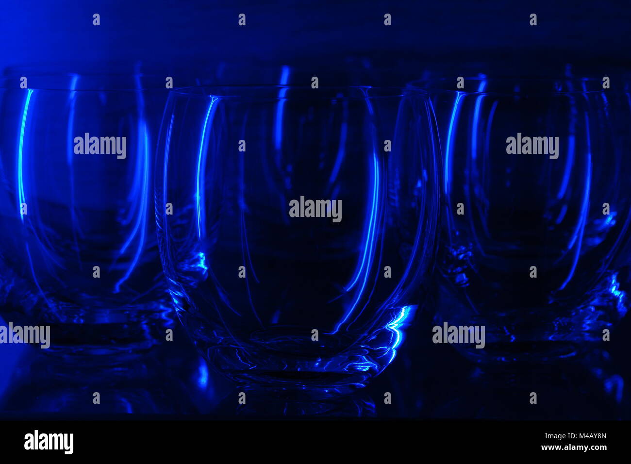 Reflet bleu Banque D'Images