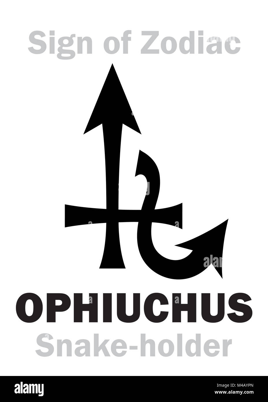 L'ASTROLOGIE : signe de zodiaque OPHIUCHUS (le serpent-holder) Banque D'Images