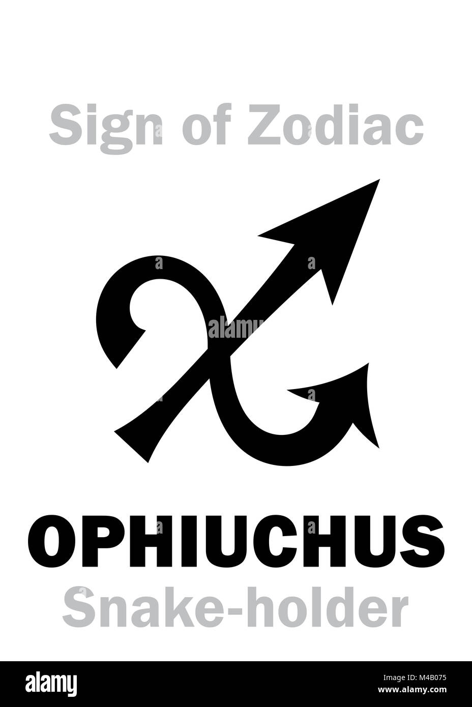 L'ASTROLOGIE : signe de zodiaque OPHIUCHUS (le serpent-holder) Banque D'Images