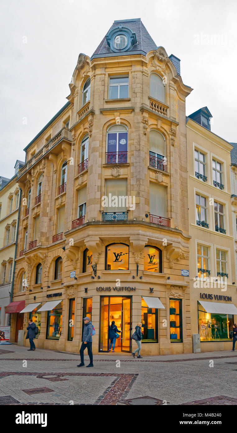 Grand Rue, le shopping street,Luxembourg,Luxembourg Ville Banque D'Images