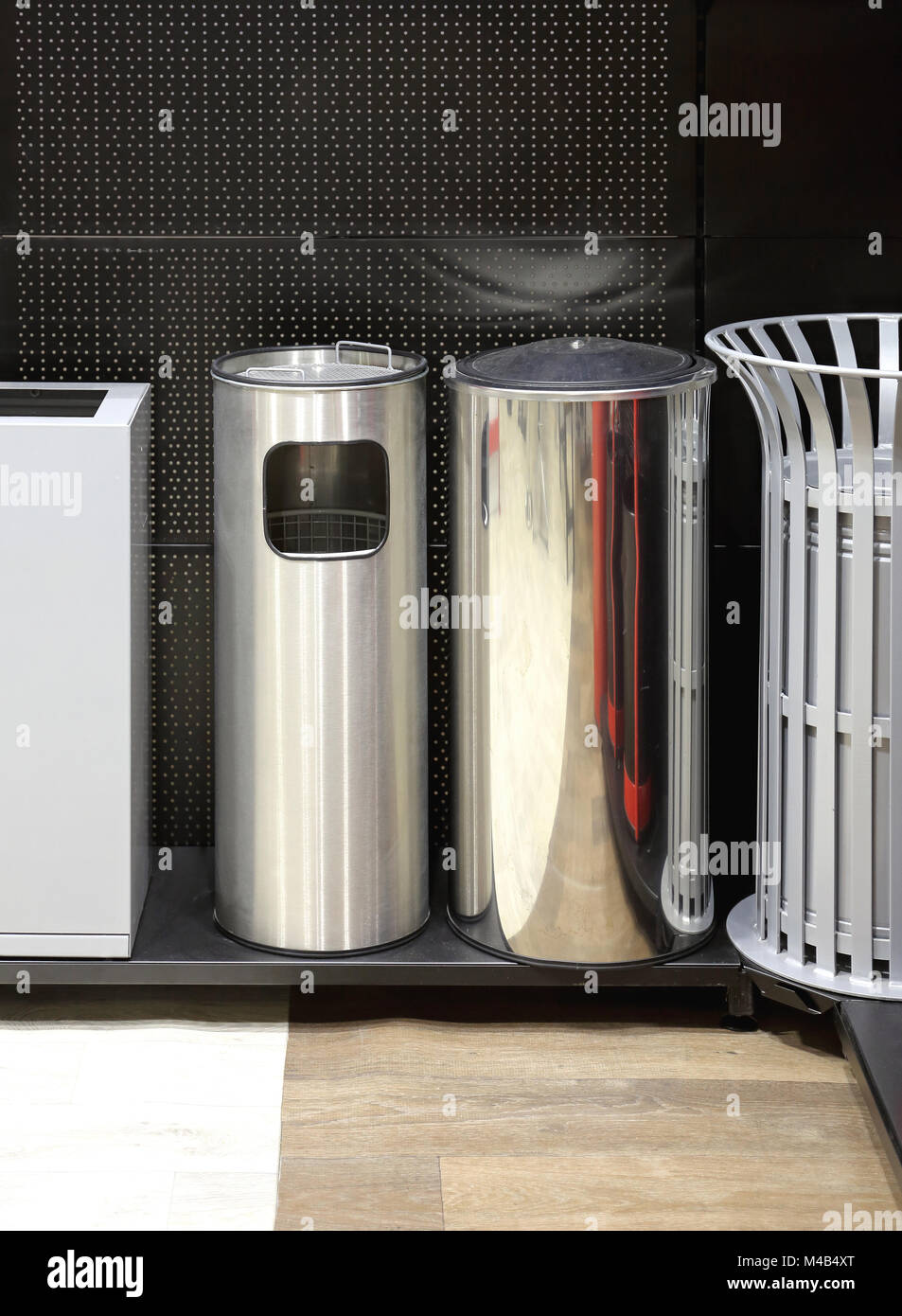Poubelle Décorative Hudson En Cuivre Et Acier Inoxydable - Capacité 7 Quarts (environ 6,6 L) - Neuf