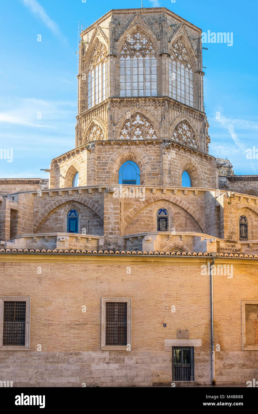 Une partie de la Cathédrale, Valencia, Espagne Banque D'Images