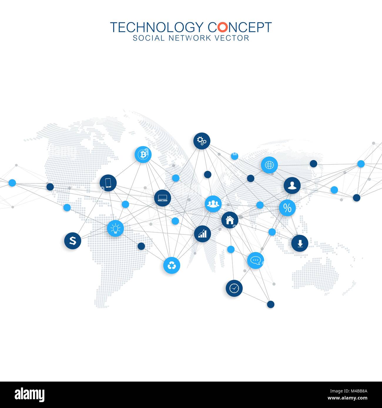 Résumé vecteur d'infographie. Cloud computing et connexions réseau global concept design. Modèle d'affaires scientifiques avec des icônes pour brochure, diagramme, workflow, chronologie, web design. Illustration de Vecteur