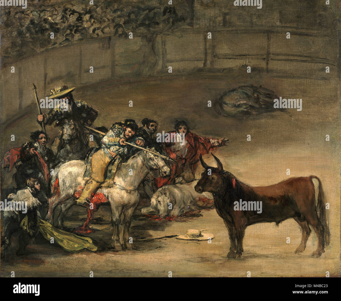 Francisco de Goya - corrida, Suerte de Varas Banque D'Images