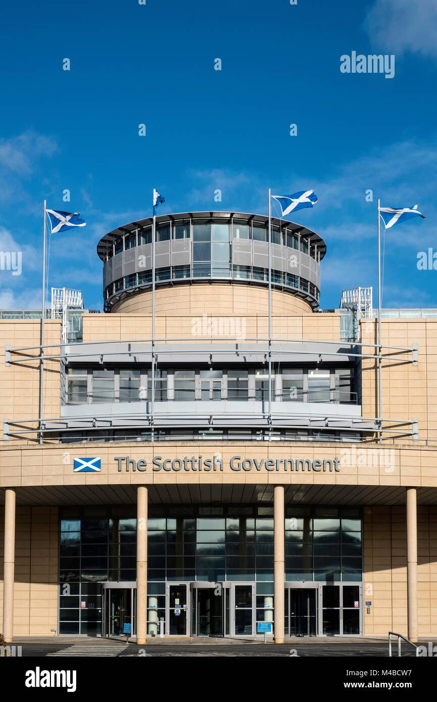 L'extérieur des bureaux du gouvernement écossais du quai Victoria à Leith, en Écosse, Royaume-Uni Banque D'Images