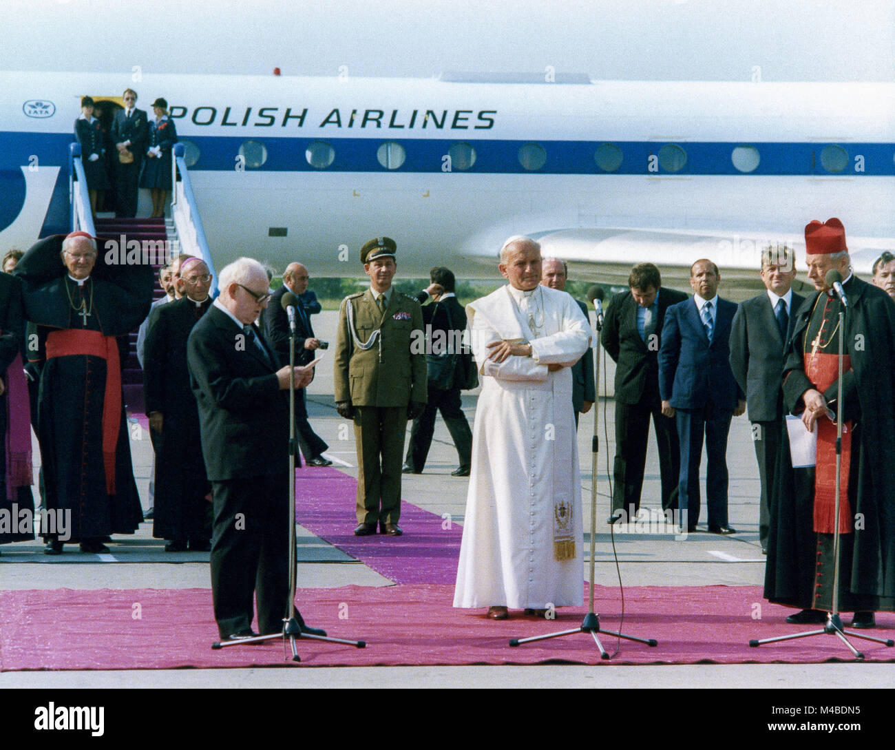 Le pape Jean-Paul II Pologne Travel - 2/10 Juin 1979 Banque D'Images