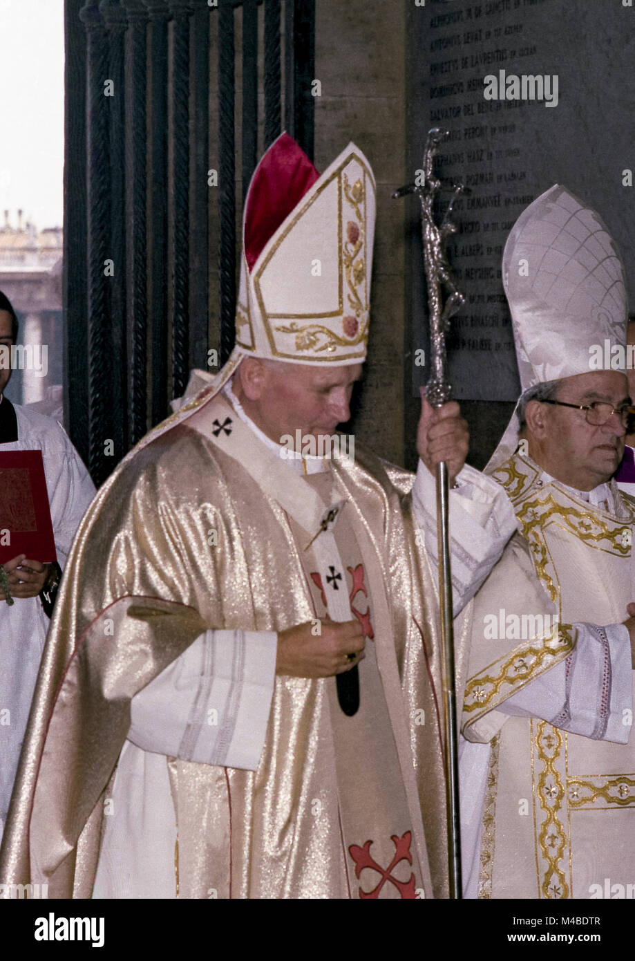 La Messe inaugurale du pontificat du Pape Jean Paul II - Octobre 22, 1978  Photo Stock - Alamy