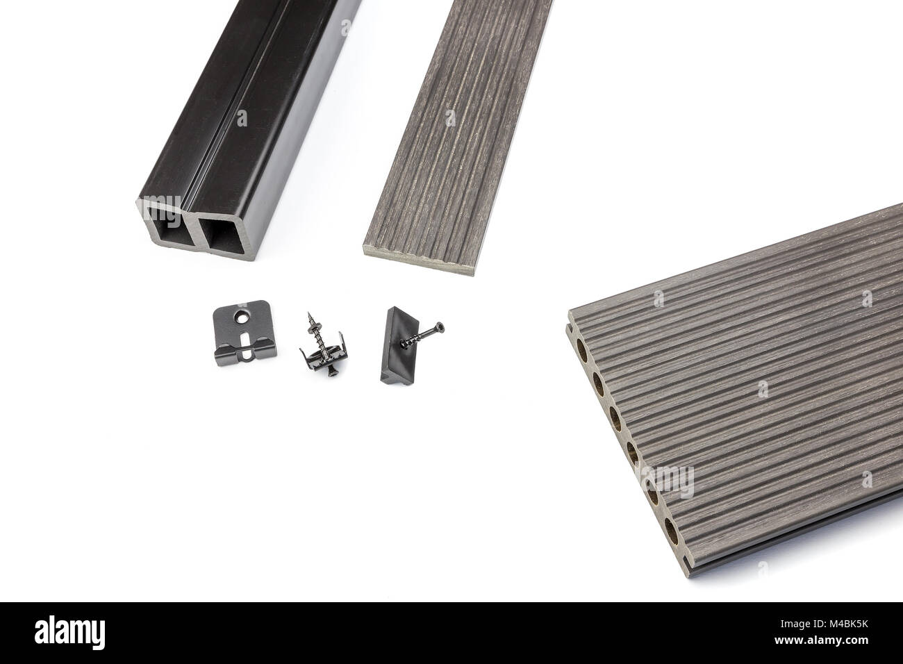 En matériau composite - gris avec matériel de fixation conseil Banque D'Images