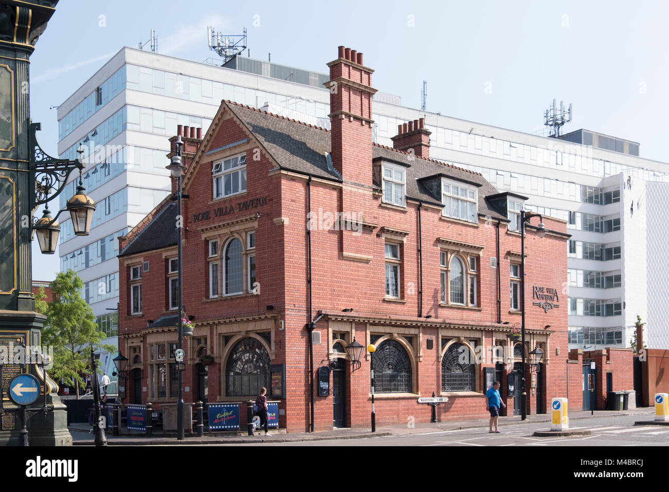 Villa Rose Tavern, le quartier des bijoutiers de Birmingham, Angleterre Banque D'Images