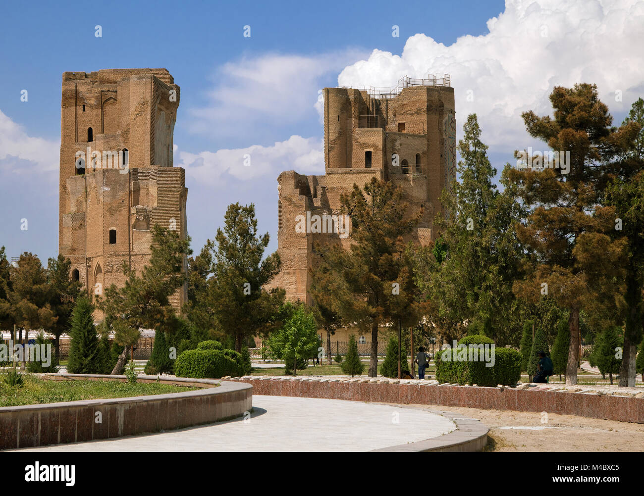 Ruines du palais Ak-Saray, Shakhrisabz Banque D'Images