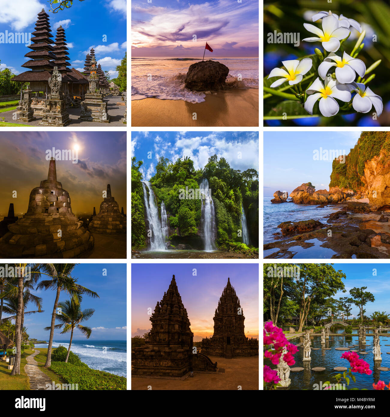 Collage d'images de voyage à Bali Indonésie (mes photos Photo Stock - Alamy