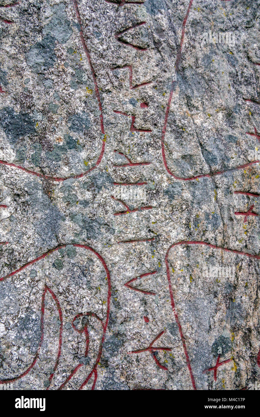 Inscription runique, runes Banque D'Images