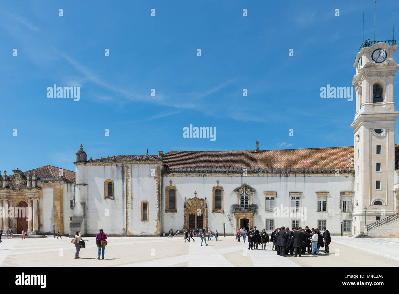 La cour intérieure de l'Université Coimbra - Coimbra, Portugal Banque D'Images
