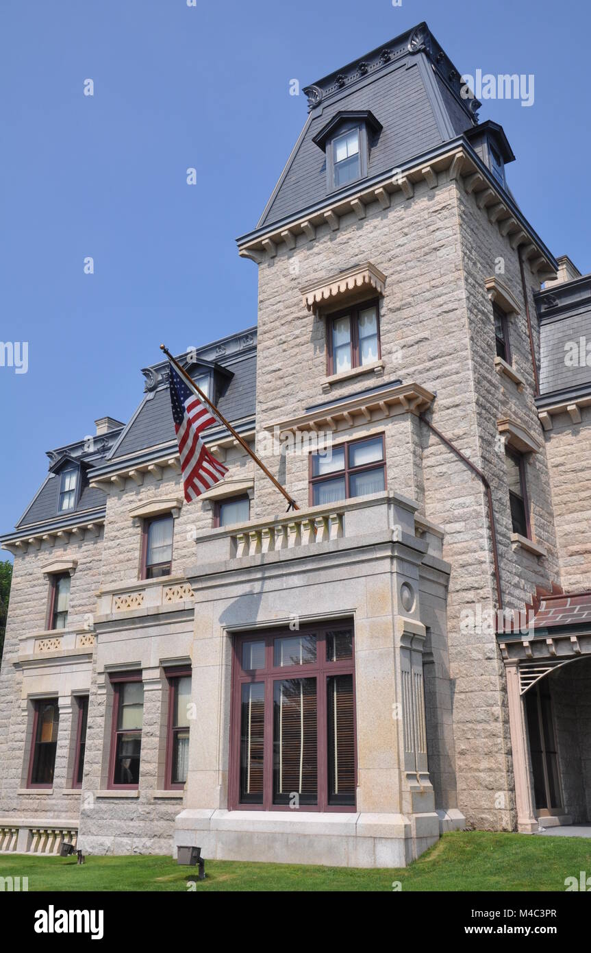 Chateau-sur-Mer à Newport, Rhode Island Banque D'Images