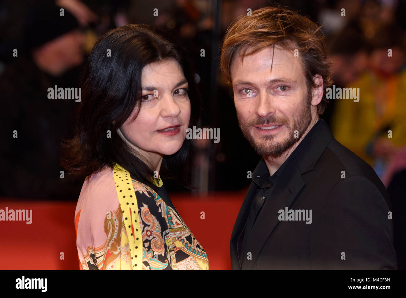 Berlin, Allemagne. 15 Février, 2018. Jasmin Tabatabai et Andreas Pietschmann assistant à l 'Isle of Dogs' première mondiale au 68e Festival International du Film de Berlin Berlinale Berlinale 2018 / au Palais le 15 février 2018 à Berlin, Allemagne. Credit : Geisler-Fotopress/Alamy Live News Banque D'Images