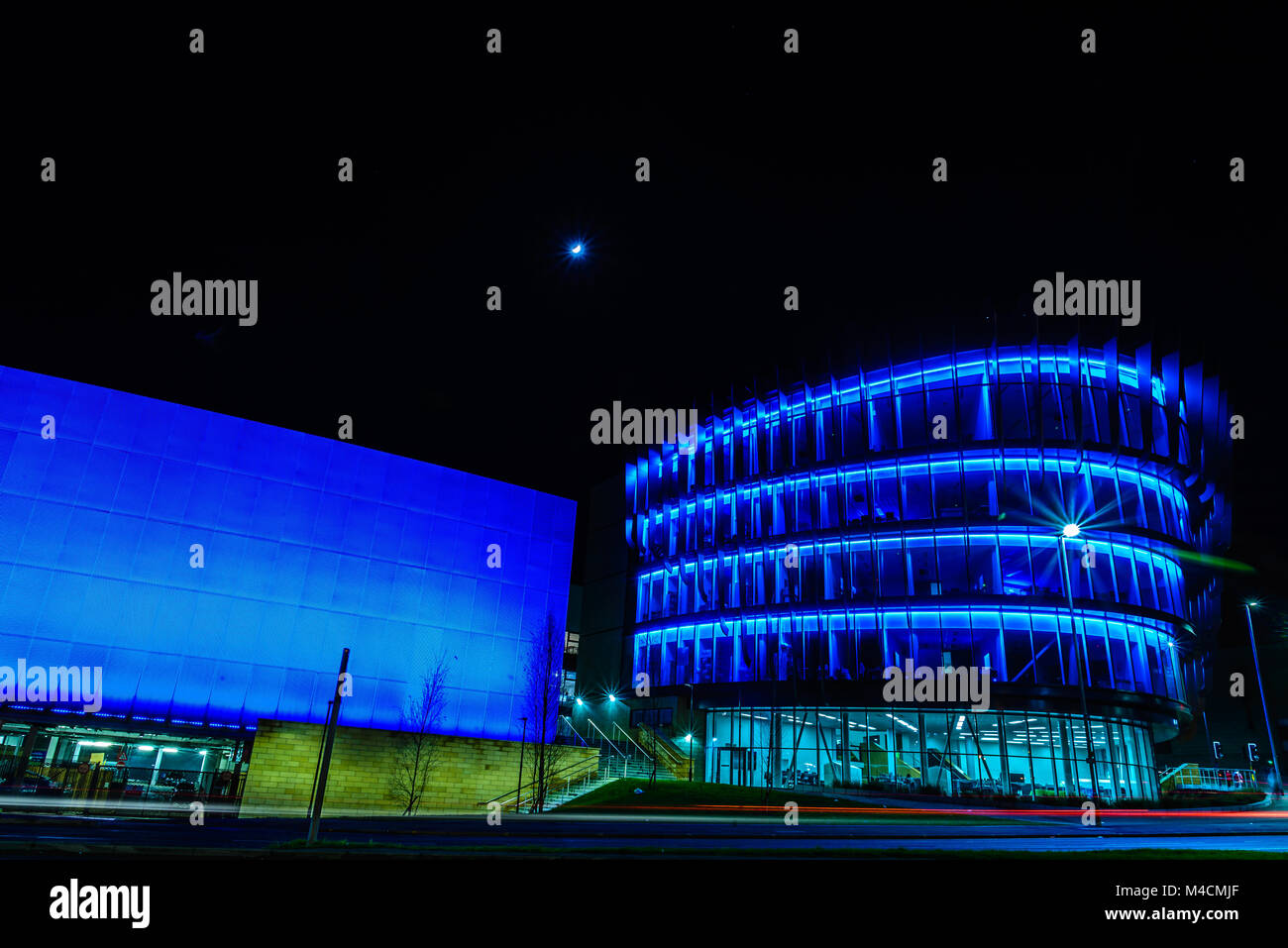 Oastler Building, University of Huddersfield, rond-point Shorehead, Huddersfield, West Yorkshire, Angleterre, Huddersfield, UK Banque D'Images