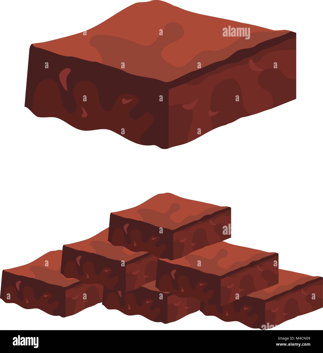 Une image de chocolat au chocolat. Illustration de Vecteur