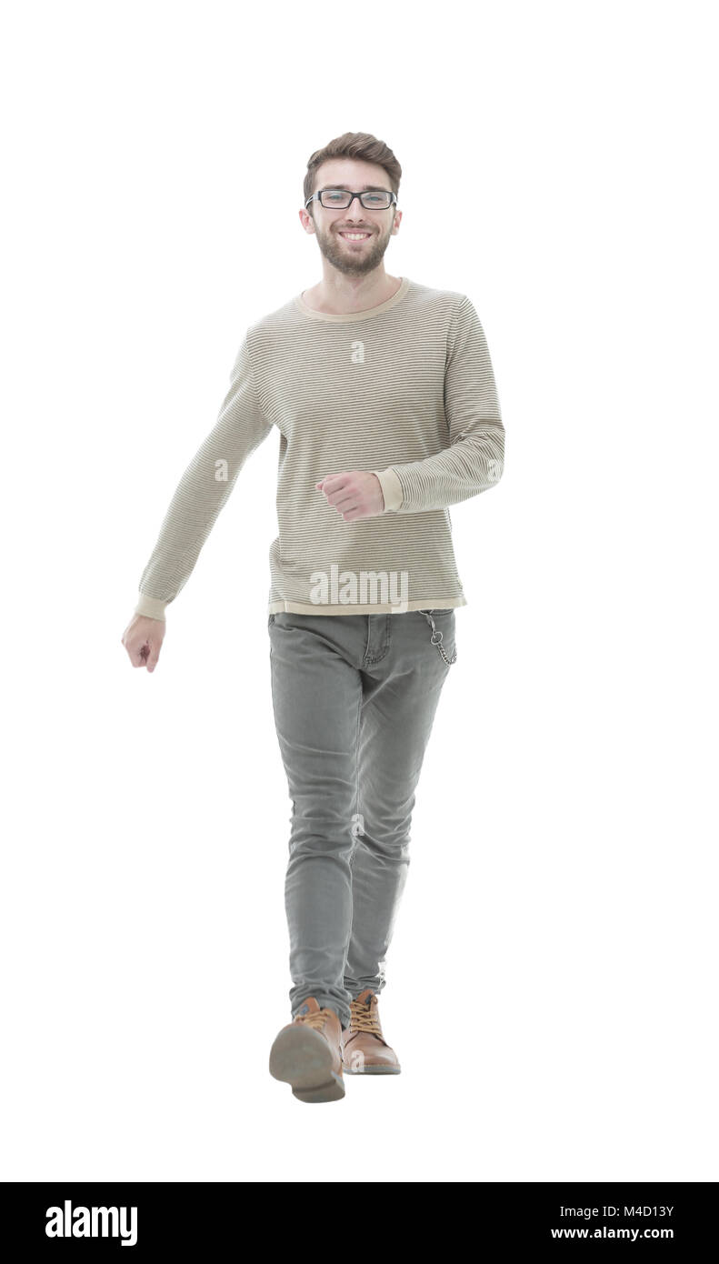 Jeune homme confiant dans l'avenir Banque D'Images