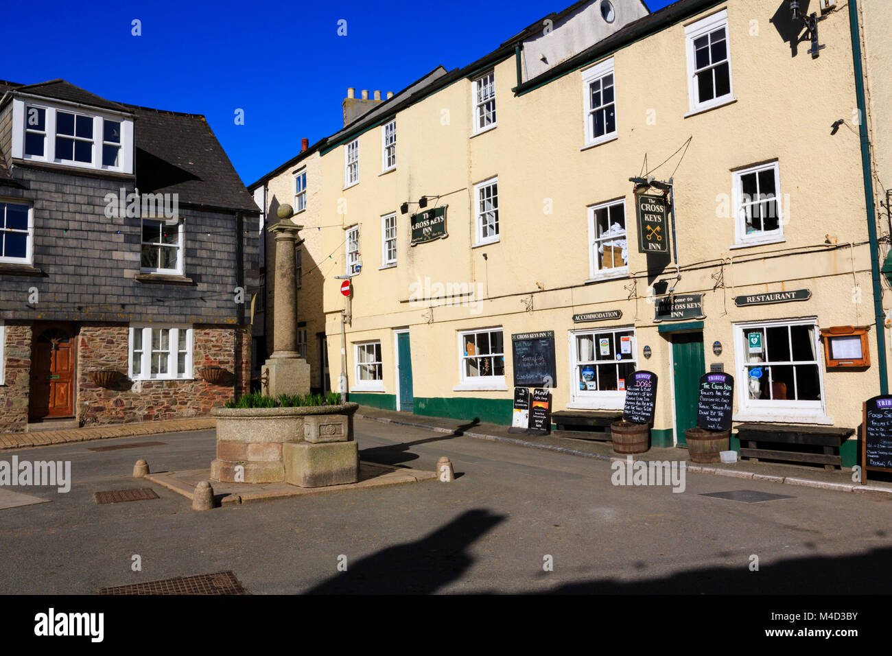 Cawsand, village Rame Head, Torpes, Cornwall. Banque D'Images