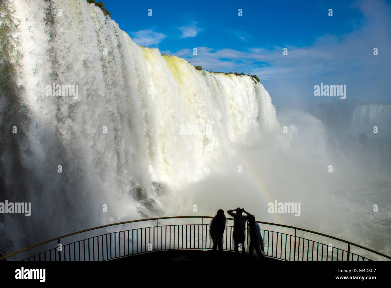 Les Cataratas d'Iguaçu (Iguazu Falls) situés au Brésil Banque D'Images