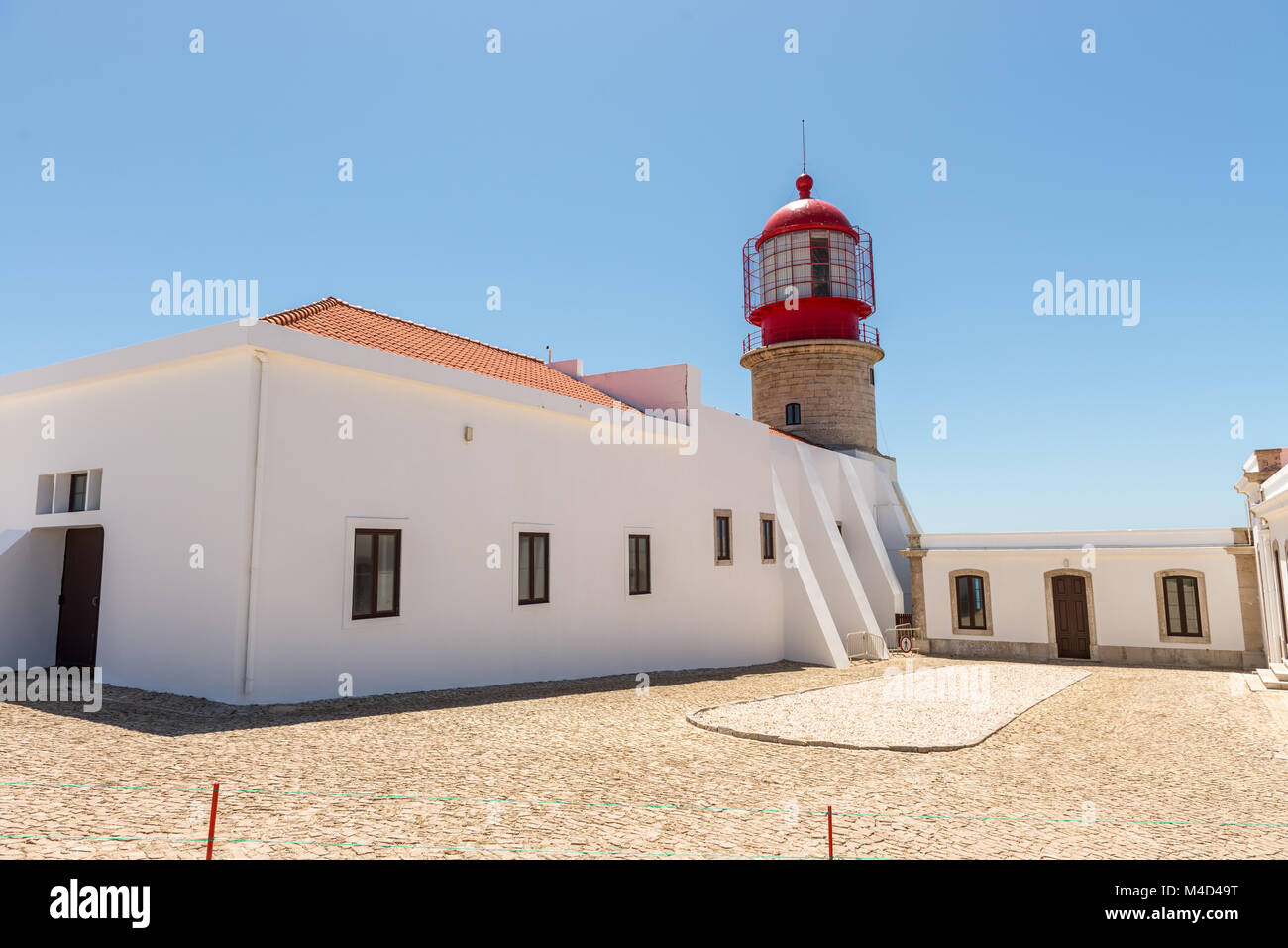 Phare de Cabo Vicente près de la ville de Sagres au Portugal Banque D'Images