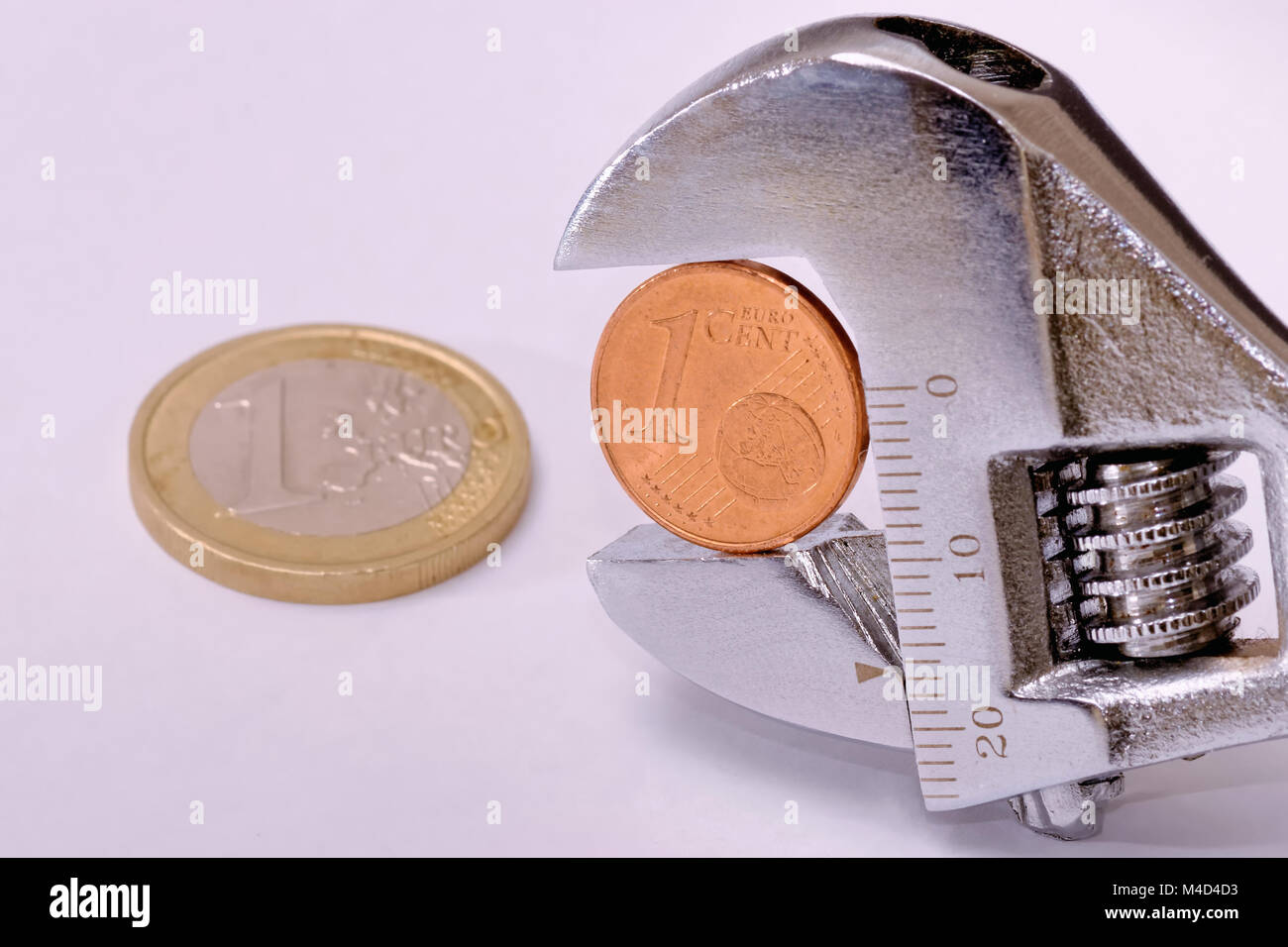 Euro sous pression Banque D'Images