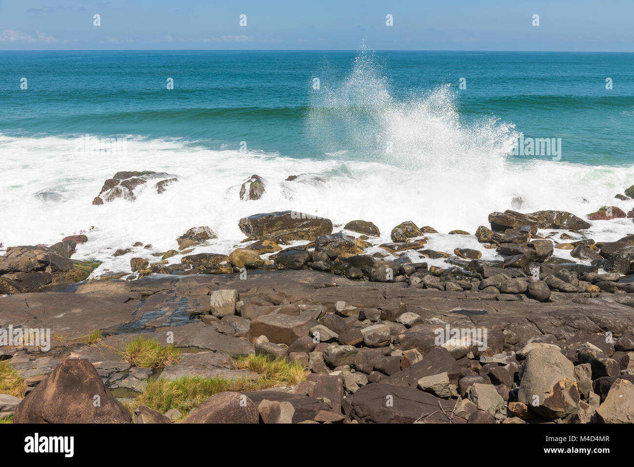 Armacao beach à Florianopolis, Santa Catarina, Brésil. Banque D'Images